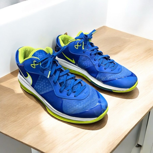 LEBRON 8 V/2 LOW SPRITE 201 Athletic‎ Sneakers Rare Blue Basketball Shoes Sz 14